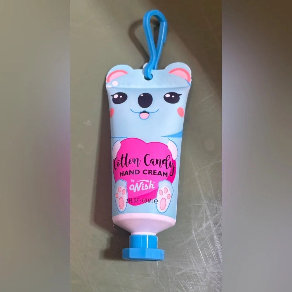 5 New Wish Scented Hand Cream Set NWT Peach Cotton Candy Peppermint Vanilla Rasp